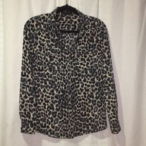 BCBG Cheetah Blouse